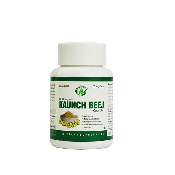 Dr. Bhargav's Kaunch Beej Veg Capsule 60's - Pure Herbs