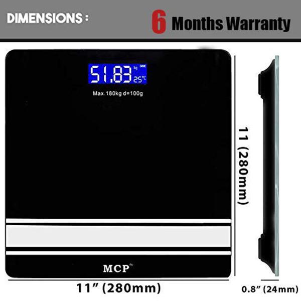 MCP Personal Weighing Machine (BLWH01) - Health Monitors And Equipment