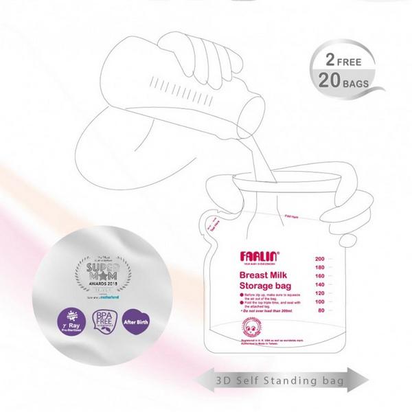 Farlin Disposable Breast Milk Storage Bag 200 ml - Feeding & Nursing