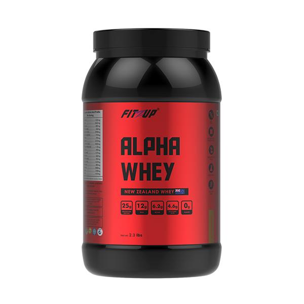 Fitzup Alpha Whey Powder - Cappuccino Flavour 2.3 lb - Whey Proteins