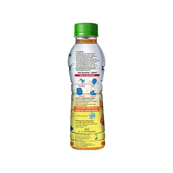 Fruitnik Electro+ ORS Drink - Orange Flavour 200 ml - Oral Rehydration (Ors)
