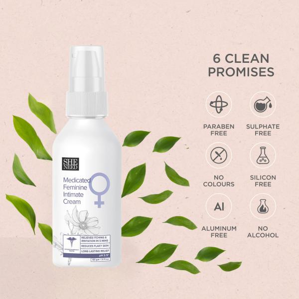 Sheneed Feminine Intimate Hygiene Combo (Intimate Spray 100 ml + Intimate Cream 60 gm) 1's - Intimate Care