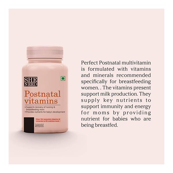 She Need Post Natal Vitamins Capsule 60's - Multi-Vitamins