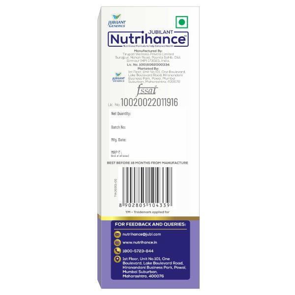 Jubilant Nutrihance Nutrition Powder - Vanilla Flavour 400 gm - Daily Health Drinks