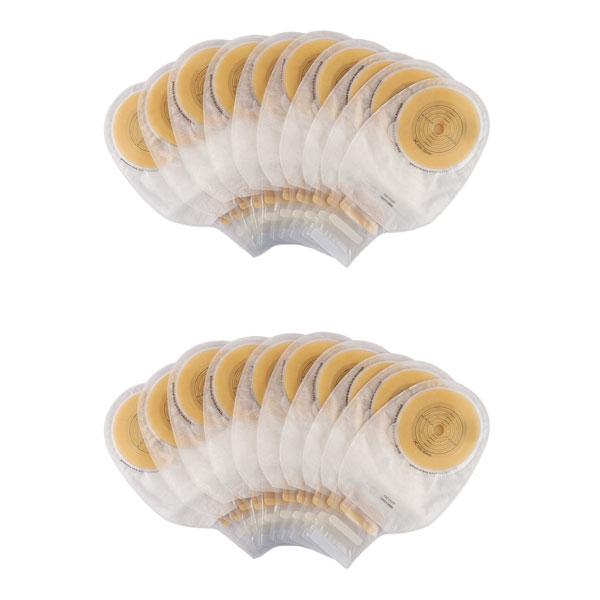 Bao Health One Piece Open Ostomy Bag with Filter & Velcro Closure (1146001F) (15 - 60 mm) 20's - Bags