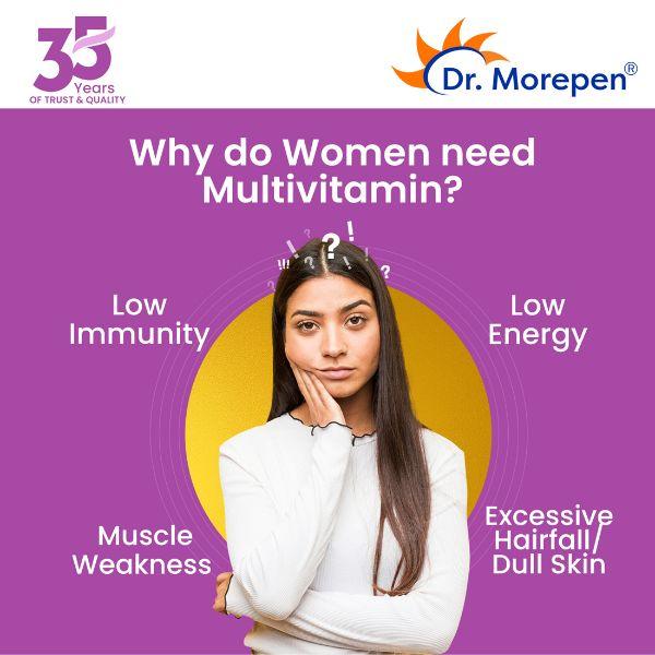 Dr. Morepen Multivitamin Tablet - Women 60's - Women Health