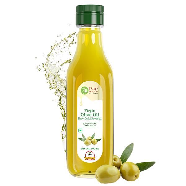 Netmeds | Pure Nutrition Cold Pressed Raw Virgin Olive Oil 500 ml