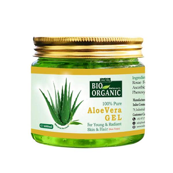 Indus Valley Bio Organic Skin & Hair Gel - Aloevera 400 ml - Personal Care (Ayush)