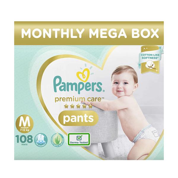Pampers Premium Care Pants (M) 108's - Diapers & Wipes