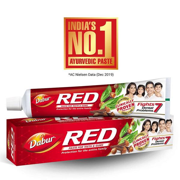 Dabur Red Toothpaste Mega Saver Pack (Buy 3 x 150 gm & Get 150 gm Free) 1's - Toothpaste