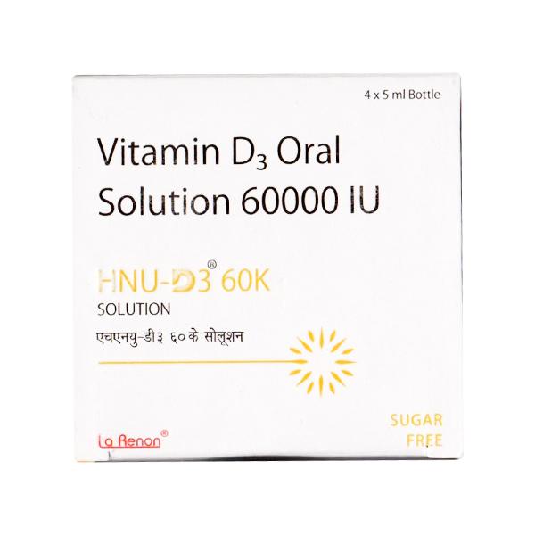 HNU D3 60K SUGAR FREE Oral Solution 5ml - Supplements-Vit