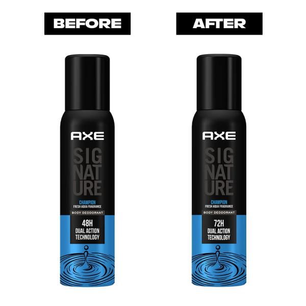 Axe Signature Body Deodorant (72H Dual Action Technology) - Champion 122 ml