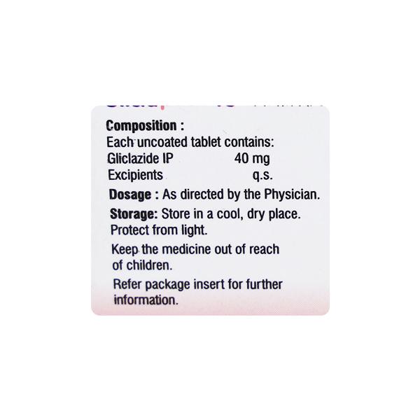 Gliclapack 40mg Tablet 30'S - Diabetes-Ant