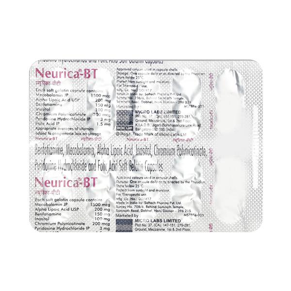 Neurica BT Capsule 10'S - Supplements-Vam