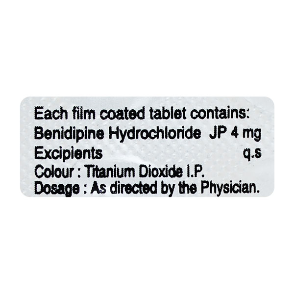 BENIPEL 4mg Tablet 10's - Hypertension-Cal