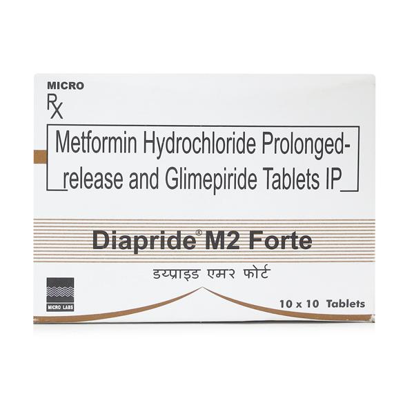 Diapride M2 Forte Tablet 10'S - Diabetes-Ant
