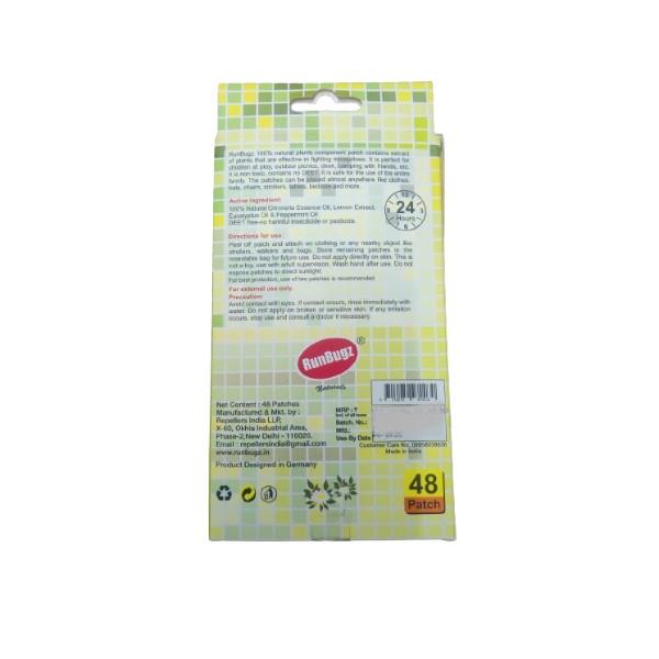 RunBugs Mosquito Repellent Patch 48's - Mosquito Repellent
