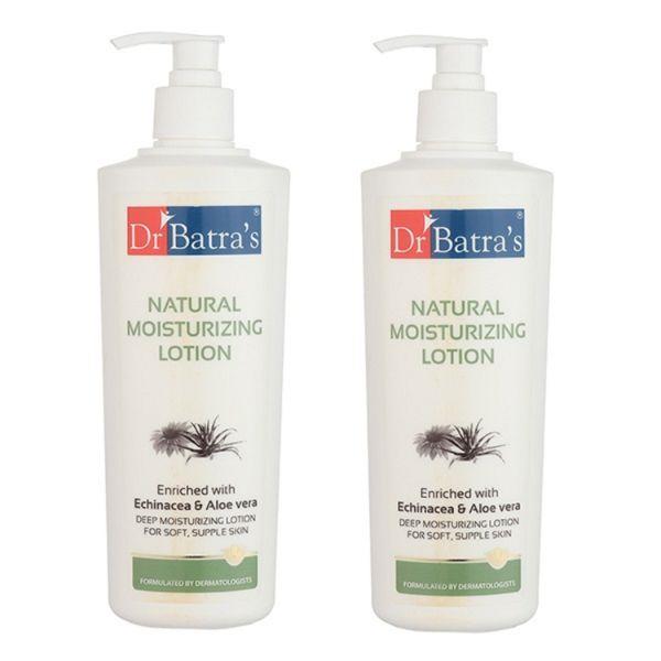 Netmeds | Dr Batra's Natural Moisturizing Lotion - Echinacea & Aloe Vera (Pack of 2 x 400 ml)