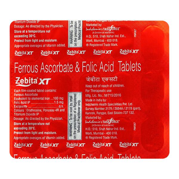 Zebita Xt Tablet 15's - Iron Supplement/Anaemia-Vma