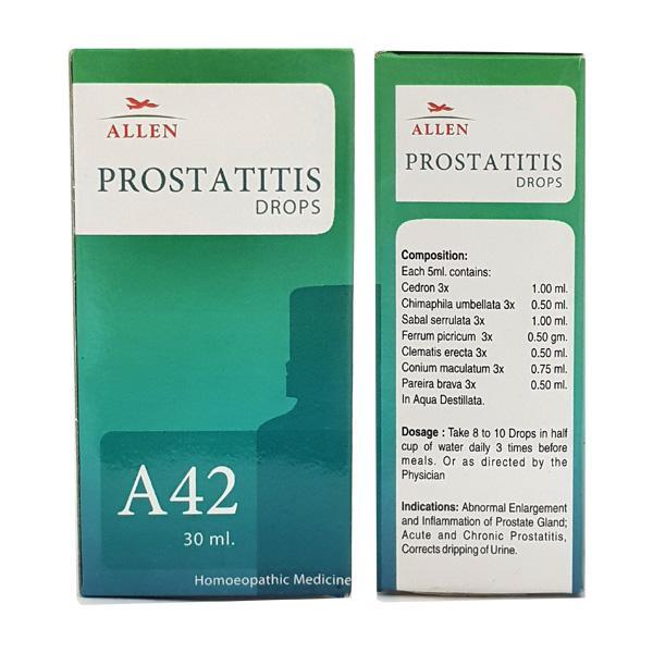 Allen A42 Prostatitis Drops 30 ml - Homeopathic Drops