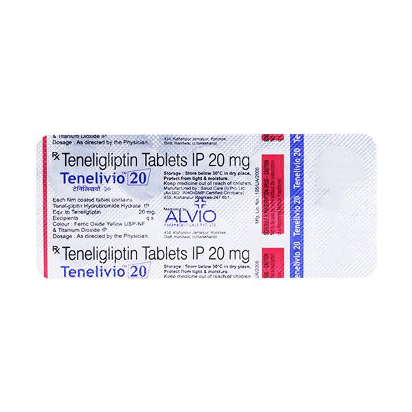 TENELIVIO 20mg Tablet 10's - Diabetes-Ant