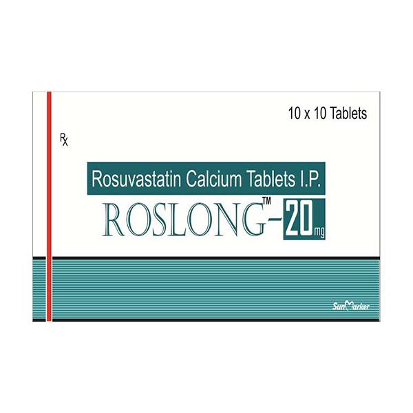 ROSLONG 20mg Tablet 10's - High Cholesterol-Dys