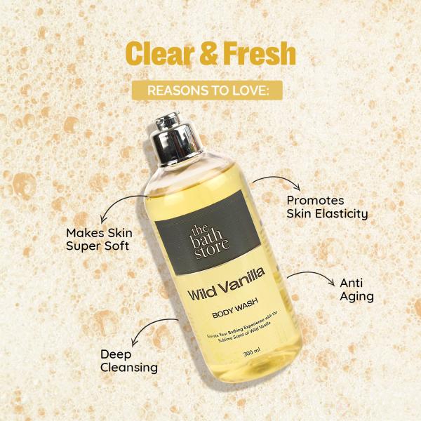 The Bath Store Wild Vanilla Body Wash 300 ml - Shower Gels & Body Wash