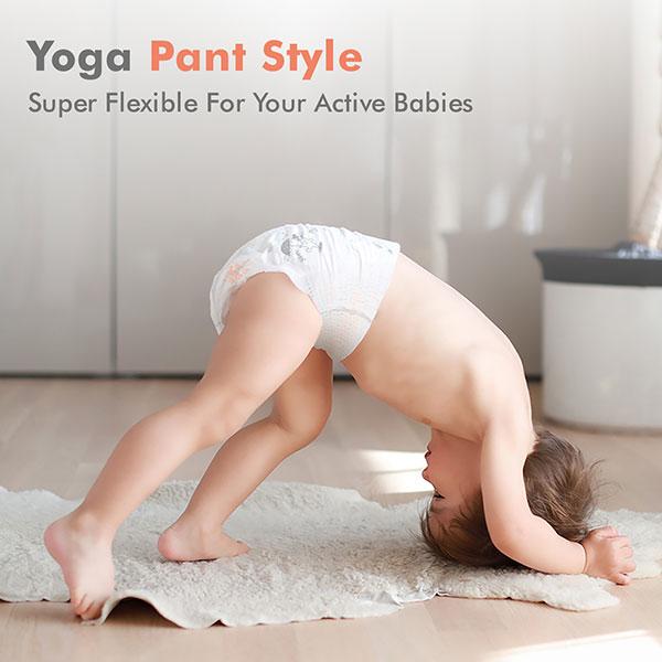 R for Rabbit Feather Baby Diaper Pant (L)  (Pack of 1 x  24's + Pack of 1 x 46's) - Diapers & Wipes