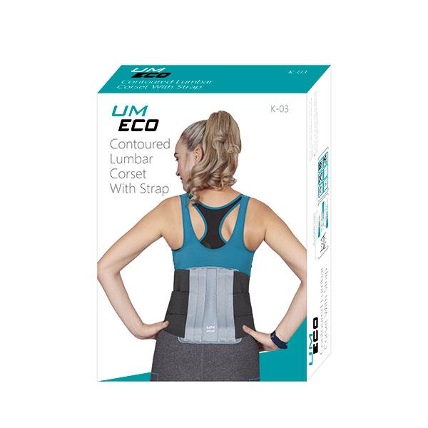 Netmeds | UM Eco Contoured Lumber Corset with Strap (K03) (M)