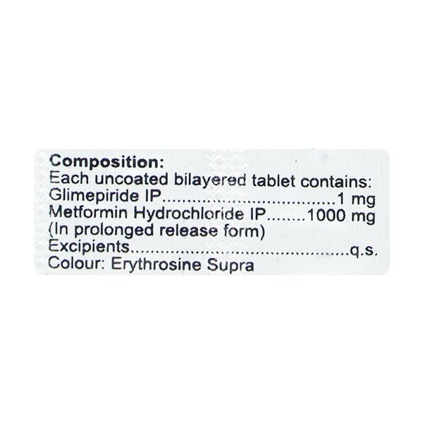 ENDOGLIM M 1mg Tablet 10's - Diabetes-Ant