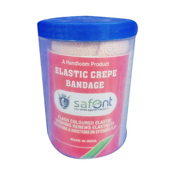 Netmeds | Safent Elastic Crepe Bandage (8 cm x 4 mtr) 1's