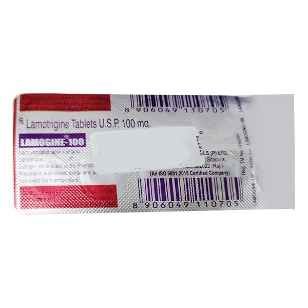 LAMOGINE 100mg Tablet 10's - Epilepsy/Convulsion-Ant