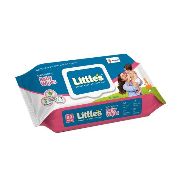 Netmeds | Little's Soft Cleansing Baby Wipes (Lid Pack) 80's