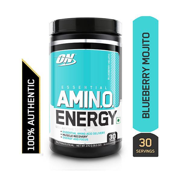 Netmeds | Optimum Nutrition (ON) Amino Energy Blueberry Mojito 30 Servings 270 gm