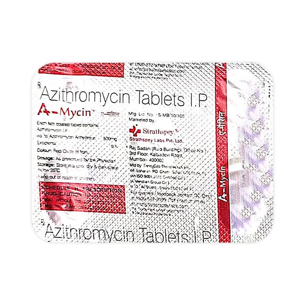 A MYCIN 500 Tablet 5's - Bacterial Infections-Mac