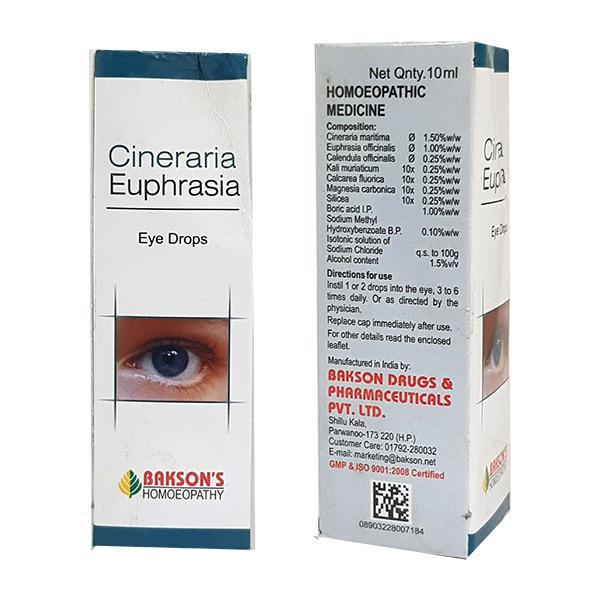 Netmeds | Bakson's Cineraria Euphrasia Eye Drops 10 ml