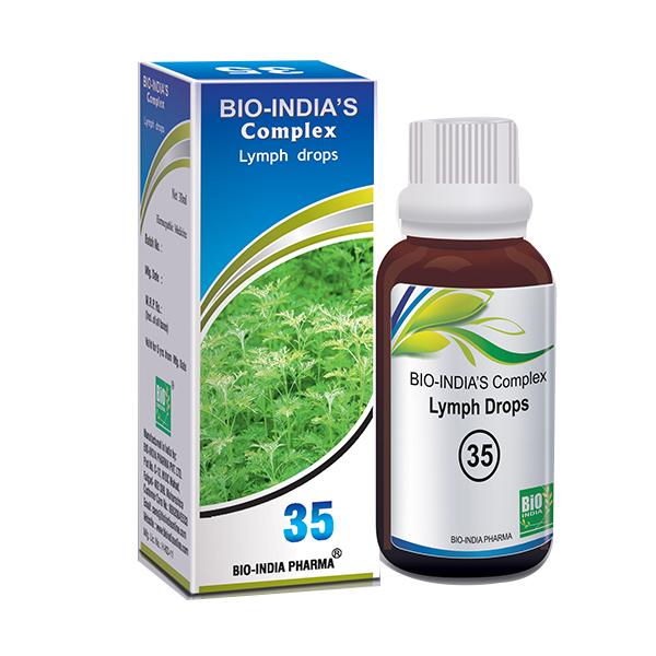 Bio-India's Lymph Drops 35 30 ml - Homeopathic Drops
