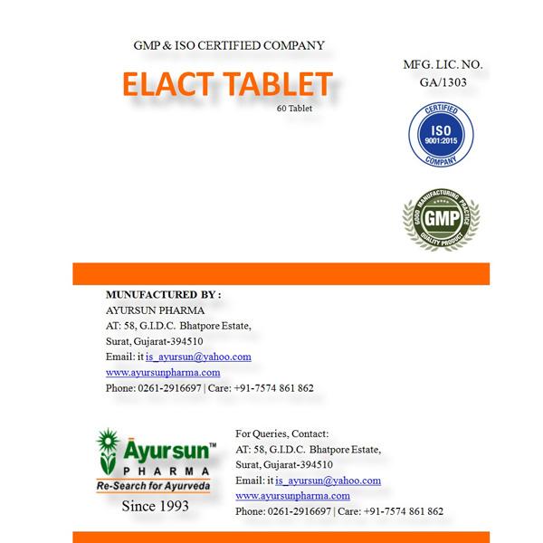 Ayursun Elact Tablet 60's - Sexual Healthcare