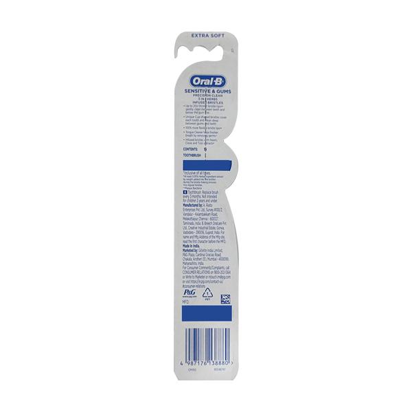 Oral B Sensitive & Gums 3 in 1 Herbs Infused Toothbrush - Extra Soft 1's - Toothbrushes
