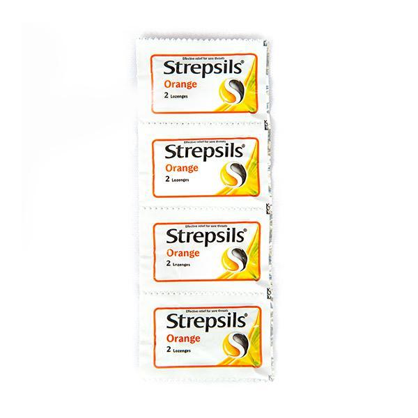 Strepsils Sore Throat Lozenges - Orange (100's + 10's Free) - Sore Throat Lozenges