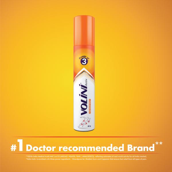 Volini Activ Pain Relief Spray 60 g - Pain Relief Spray