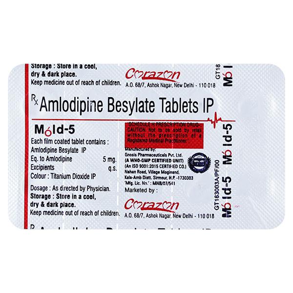 MOLD 5mg Tablet 10's - Hypertension-Cal