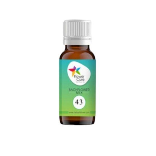Flower Cure Bach Flower Mix 43 Drops 30 ml - Homeopathic Drops
