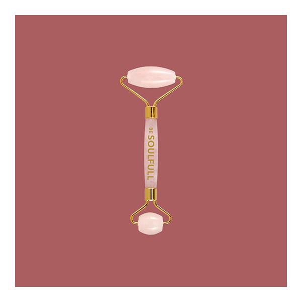 Be Soulfull Face Massage Roller - Natural Rose Quartz 155 gm - Massagers