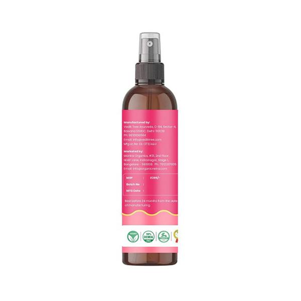 Organic Netra Rose Water Mist Toner 200 ml - Toners