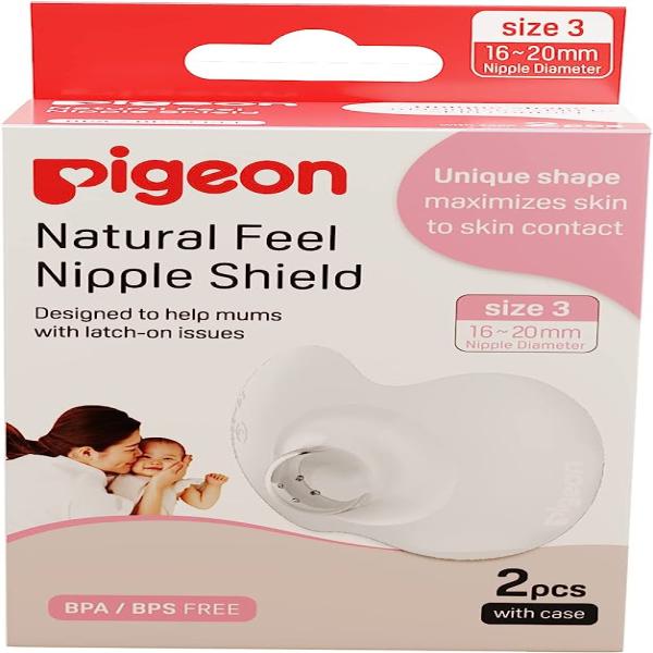 Pigeon Natural Feel Nipple Shield (16 - 20 mm Size 3) 2's
