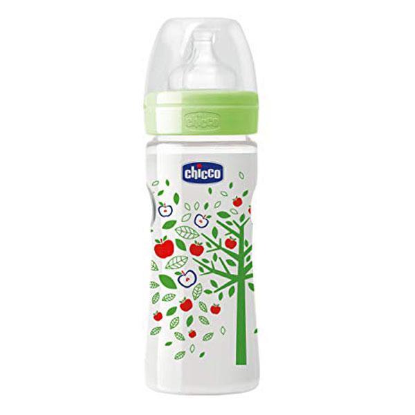 Netmeds | Chicco Wellbeing Feeding Bottle - Green 250 ml
