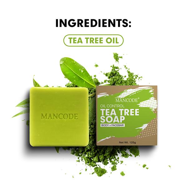 Mancode Oil Control Soap - Tea Tree 125 gm - Soaps