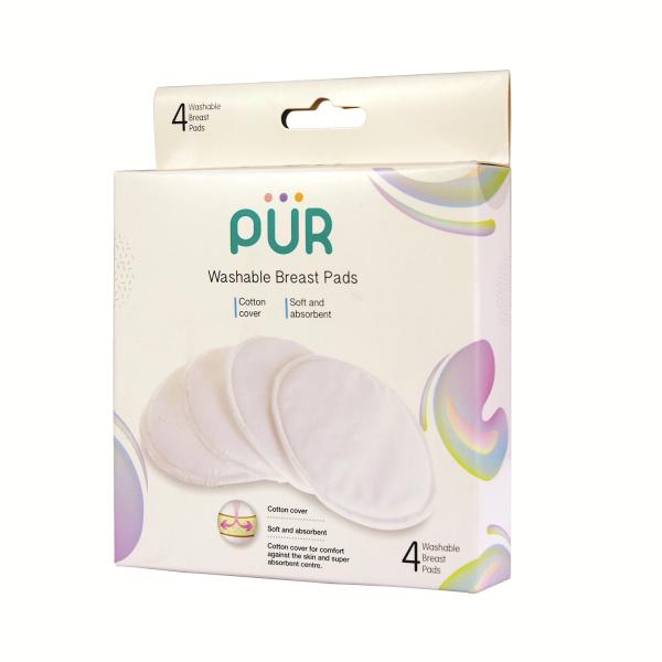 Pur Washable Breast Pads 4's - Breast Pads & Shields