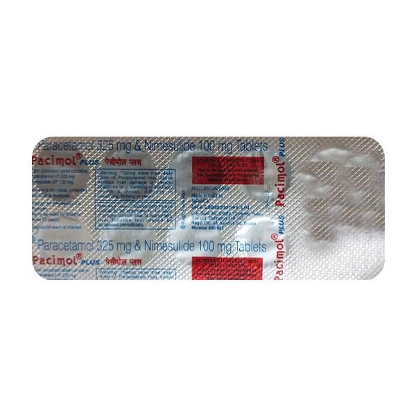 Pacimol Plus Tablet 10'S - Pain relief-Nsa